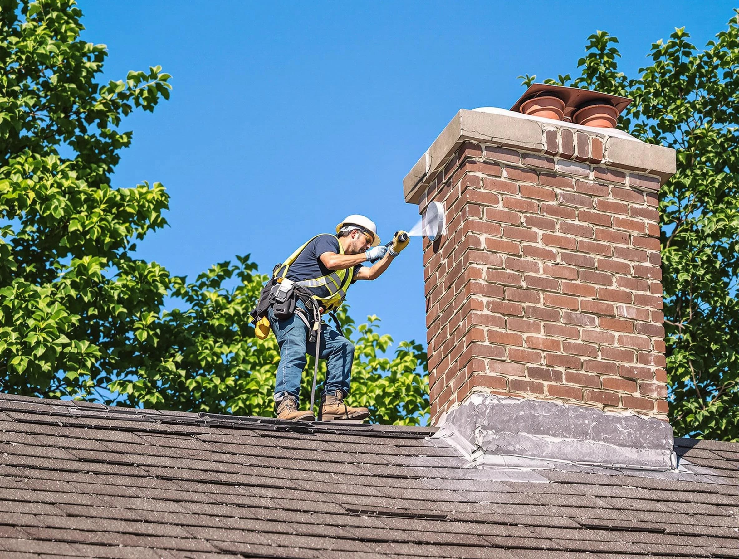 Kennedy Chimney Sweep performing an inspection with advanced tools in Kennedy, PA