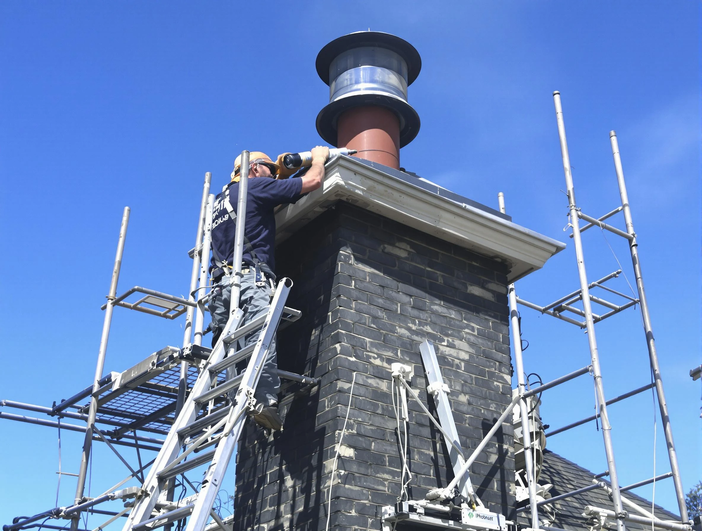 Sturdy chimney crown finished by Kennedy Chimney Sweep in Kennedy, PA